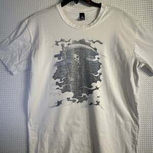 AS Colour Staple Tee Graphic Grim Reaper Clouds T-Shirt Size L